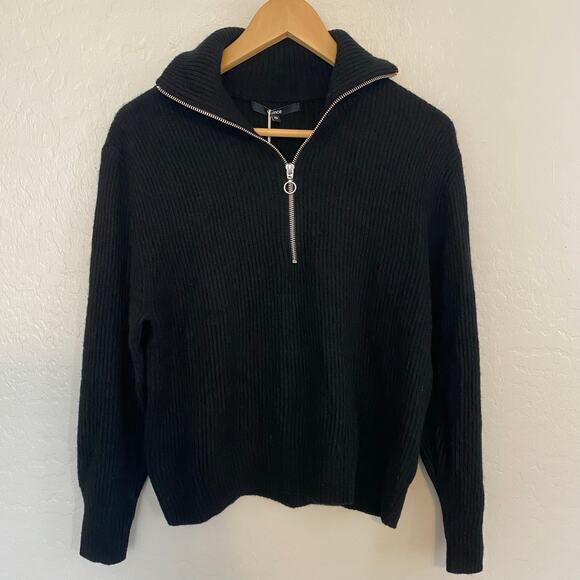 Quince Womens Size Small Half Zip Pullover Sweater Merino Wool Baby Alpaca Blend - Picture 4 of 5